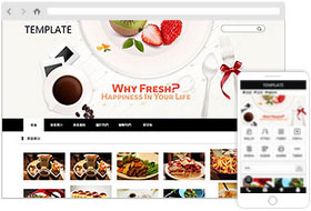 食品饮料网站模板